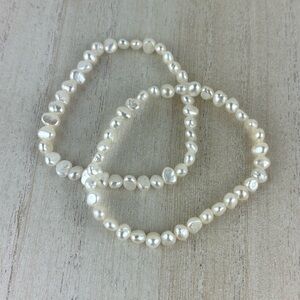 Honora freshwater pearl stretch bracelets